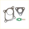 Set of permaseal exhaust manifold and turbo gaskets with metallic flanges green rubber seal and copper washers for mitsubishi triton ml 4m41