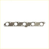 Metallic gray engine cylinder head gasket with five circular openings and bolt holes in permaseal exhaust manifold turbo gasket kit for ford ranger 32l 2015