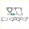 Set of metallic exhaust manifold and turbo gaskets with green rubber seals and copper washers for mitsubishi challenger 4d56 2.5l