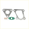 Silver metallic permaseal exhaust manifold and turbo gasket kit with green rubber seal and copper washers for mitsubishi challenger 4d56