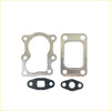 Set of metallic permaseal exhaust manifold and turbo gaskets with black rubber seals for nissan patrol gu