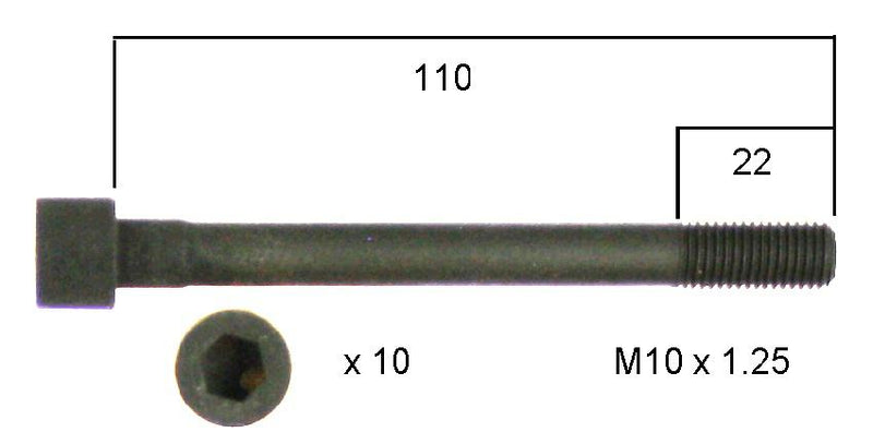 Permaseal Gaskets Cylinder Head Bolt Set HBS300