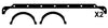 Permaseal Oil Pan Gasket Set HC317