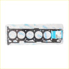 Black rubber permaseal head gasket with four circular openings and blue label for ford falcon xr6 4.0l barra engine