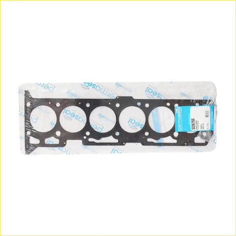 Black rubber permaseal head gasket with four circular openings and blue label for ford falcon xr6 4.0l barra engine