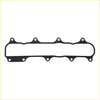 Black rubber engine valve cover gasket with evenly spaced mounting holes for permaseal intake manifold nissan navara