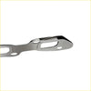 Chrome-plated metal motorcycle exhaust header shown from back side for nissan navara d40 yd25 2.5l gasket kit