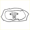 Black rubber permaseal rocker cover gasket set for ford falcon xr6 ba bf fg barra engine bay use