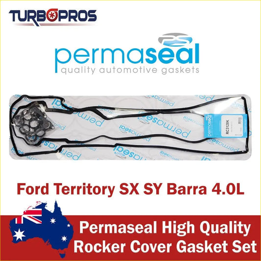 Permaseal high-quality black rubber rocker cover gasket set for ford territory sx sy barra 4.0l in branded wrap