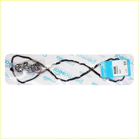 Black rubber permaseal rocker cover gasket set in clear plastic packaging with blue label for nissan patrol gu zd30