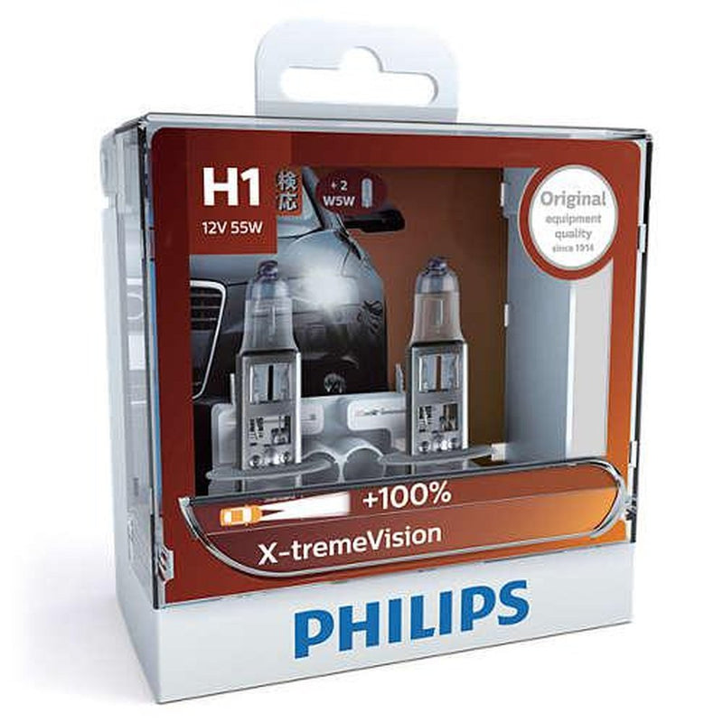 Philips X-treme Vision +100 H1 Globe 12V 55W (2Pk)