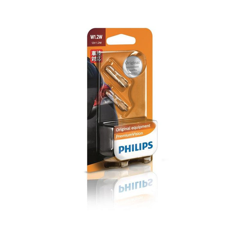 Philips Vision T5 Wedge Globe 12V 1.2W (2Pk) 12516B2
