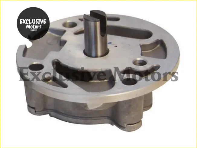 Silver metallic pin drive oil pump timing gear with central shaft and multiple holes for 850 998 and 1098 engines