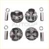 Set of four metallic machined engine pistons with rings and pins piston ring kit for 2.0t jeep wrangler grand cherokee