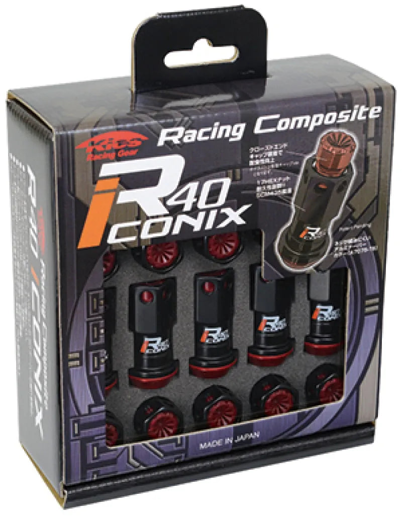 Project Kics WRIF13KK 16+4 locks Black R40 Iconix W/