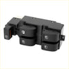 Black plastic power door window switch for toyota rush 2018-2023 with multiple buttons and white icons