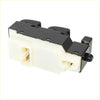 Black and off-white plastic power door window switch with metal contacts for toyota rush 2018-2023 showing back side