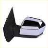 Power mirror chrome for ford f-150 2015–2018 showing sleek black and chrome side-view mirror back side
