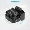 Black plastic power rear view mirror remote control switch with mirror l r buttons for toyota 4wd ute offroad