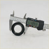 Black rubber seal ring being measured by digital caliper for power steering gear rex2 toyota hilux 2004-2016