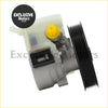 Gray and black power steering pump with yellow cap for ford falcon ba bf fg xr6 4.0l 6cyl engines