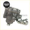 Gray metallic power steering pump with industrial design and visible bolts for infiniti fx35 and fx45 use