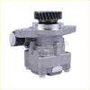 Silver metallic power steering pump with black gear and white plastic fittings for land cruiser HDJ100 1998–2007