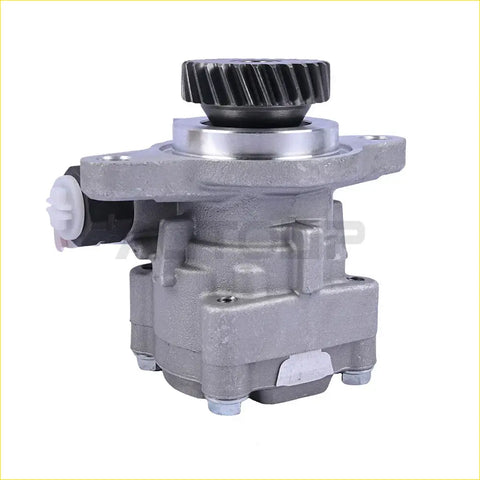 Silver metallic power steering pump with black gear and white plastic fittings for land cruiser HDJ100 1998–2007