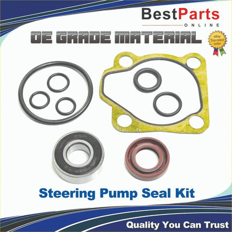 Power steering pump seal kit for isuzu rodeo with yellow black rubber gasket silver bearing and red ringed seal