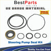 Black rubber gaskets and seals with brass-colored inner ring for power steering pump seal kit land cruiser hdj100 1998-2007