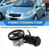 Black and silver power steering pump with pulley housing and fluid reservoir for toyota echo scion 2000-2005
