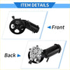 Black power steering pump with pulley featuring silver housing and black parts for Toyota Echo Scion 2000-2005 back side view