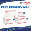 White priority mail flat-rate boxes with red and blue branding for power steering rack and pinion seal kit toyota land cruiser