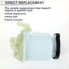 Translucent plastic power steering reservoir fuel filter with black rubber cap for toyota 4runner 2010-2023 beige
