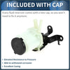 Power steering reservoir for toyota 4runner 6 cyl 4.0l with white plastic body black cap and mounting bracket