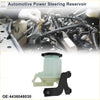 Translucent light green plastic power steering reservoir with black metal bracket and cap for toyota highlander 2001 2008