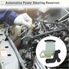 Translucent plastic power steering reservoir with black metal bracket for toyota highlander 2001-2008 back side view