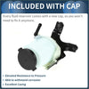 Translucent white plastic power steering reservoir with black metal brackets and cap for toyota sequoia limited platinum