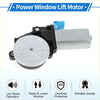 Silver and black power window regulator lift motor with blue plastic connector for toyota cressida 1979-1992 back side
