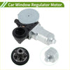 Silver and black power window regulator lift motor with gray circular top plate for toyota rav4 4runner 2001-2023