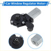 Black and silver power window regulator lift motor with gear mechanism for Toyota Solara 2.4 2002-2006 back side view