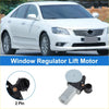 Power window regulator lift motor for toyota solara 2.4 2002-2006 with white and black cylindrical body and two-pin connector