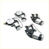 Black and silver power window regulator motor with metallic gears and wiring for mitsubishi libero wagon back side