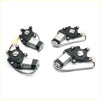Four black and silver electric power window regulator motors with wiring for mitsubishi libero wagon 1992-2003