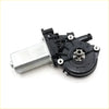 Black and silver power window regulator motor for Toyota Hilux 2004-2015 with cylindrical metal housing and plastic casing