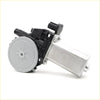Silver and black electric window motor with gray gear housing for power window regulator on toyota hilux 2004-2015