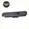 Gray plastic rearview mirror housing with rectangular cutout for adjustment lever for suzuki alto and escudo power window switch