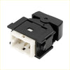Black and white plastic electrical connector with rectangular housing for toyota power window switch front and rear left right