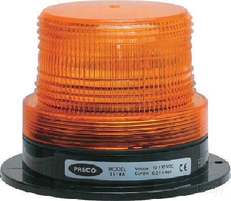 Preco Strobe Amber 12 to 110V 80 FPM Permanent Mount