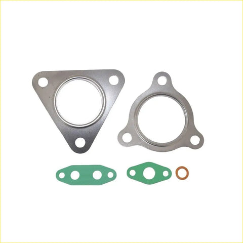 Set of metallic exhaust manifold gaskets with green and brown sealing rings for mitsubishi pajero sport turbo kit